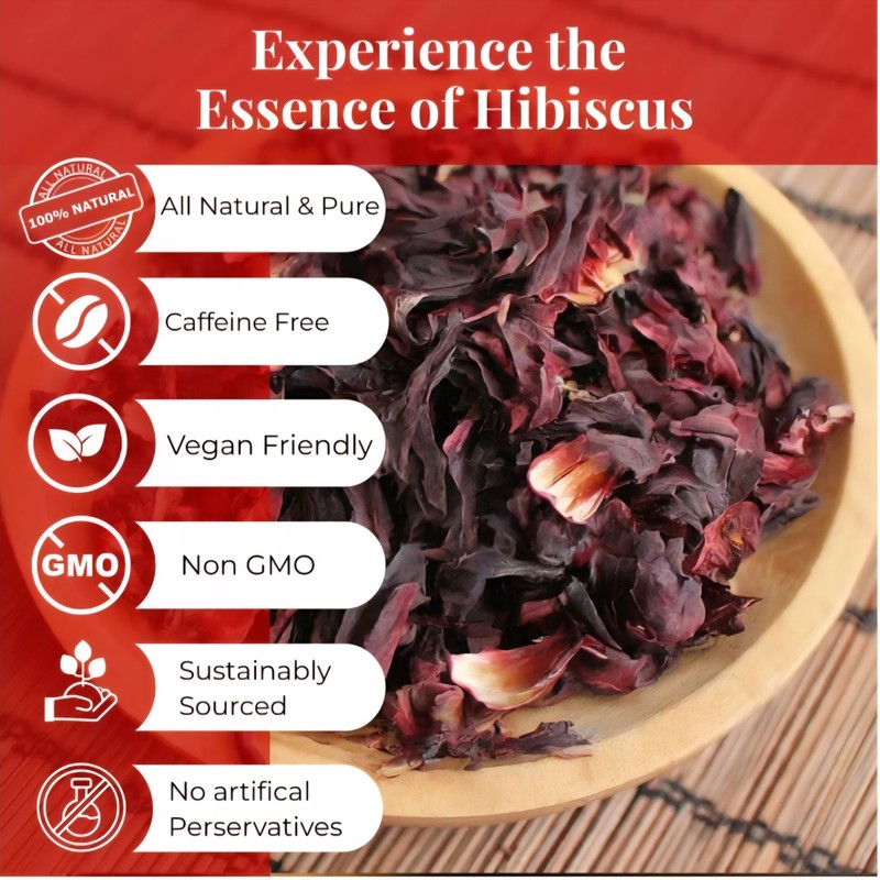 3 lb 100% Premium Dried Hibiscus Flowers/ 3 lb 100% calidad Flor Jamaica Seca