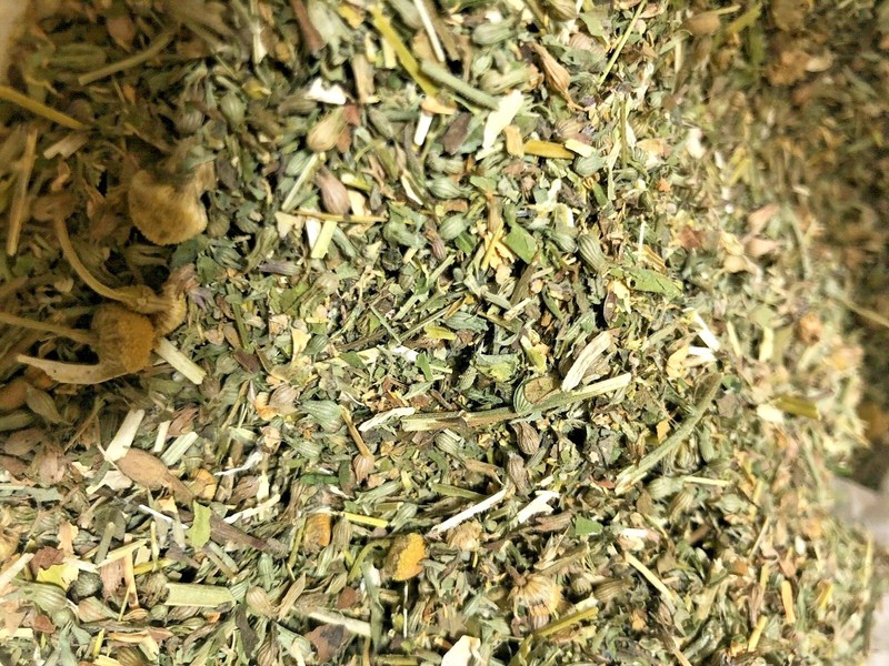 Chamomile + Peppermint + Skullcap + Catnip Organic Herbal Mix – 1 2 4 8 oz lb