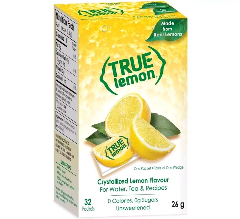 True Lemon Crystallized Lemon - 32 Packets - Net Wt. 0.90 oz gallery