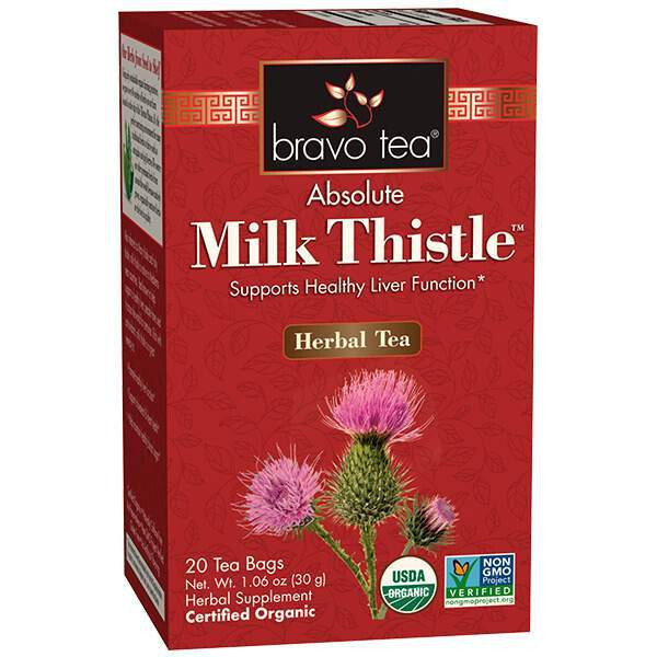 Bravo Herbal Tea Absolute MILK THISTLE 20 Bags Healthy LIVER NO GMO