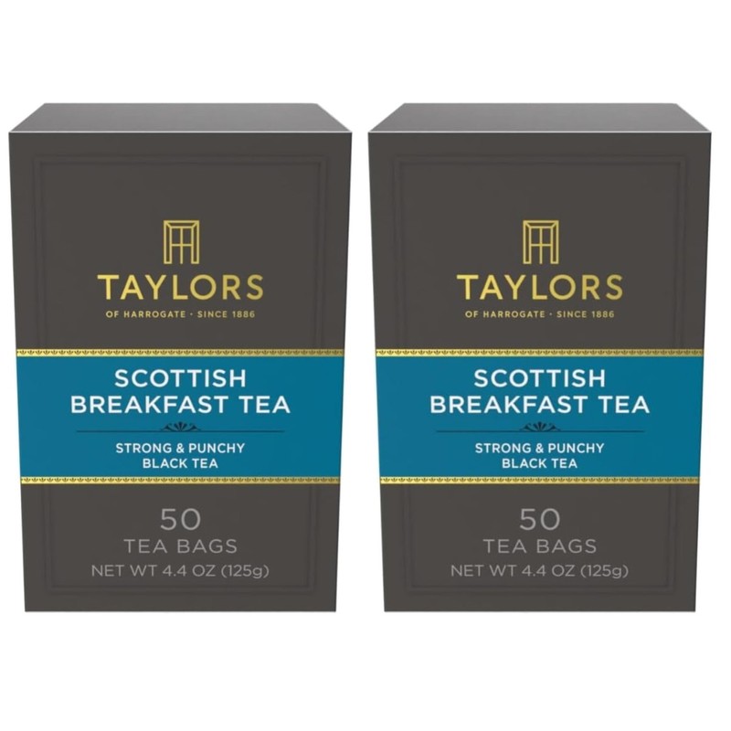 Scottish Breakfast Black Tea Bags, Antioxidant-Rich, 100ct