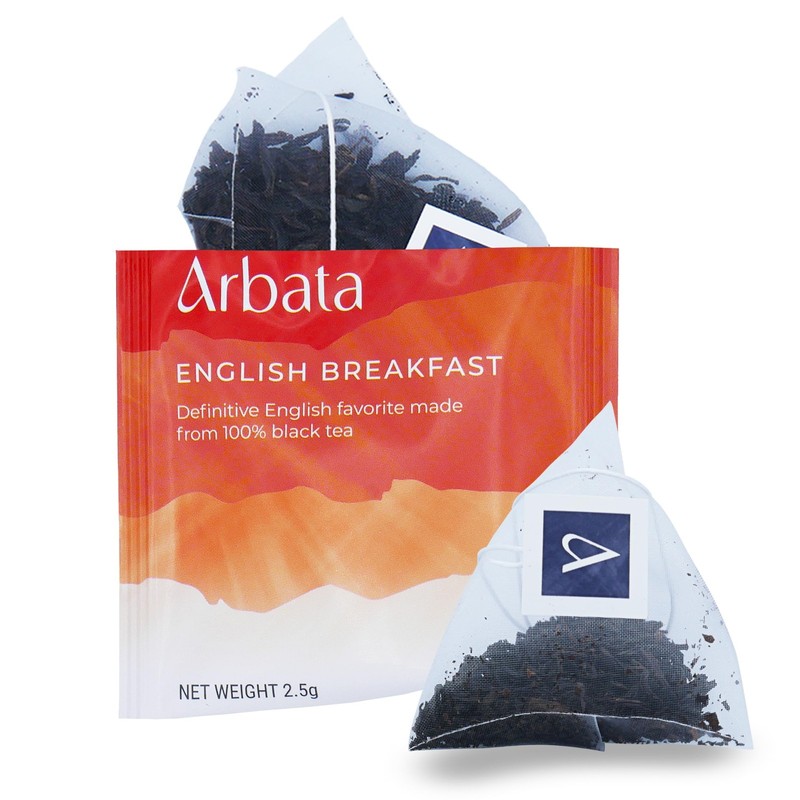 24 PCS English Breakfast Tea Pyramid Bags High Caffeine Black Tea Sachet