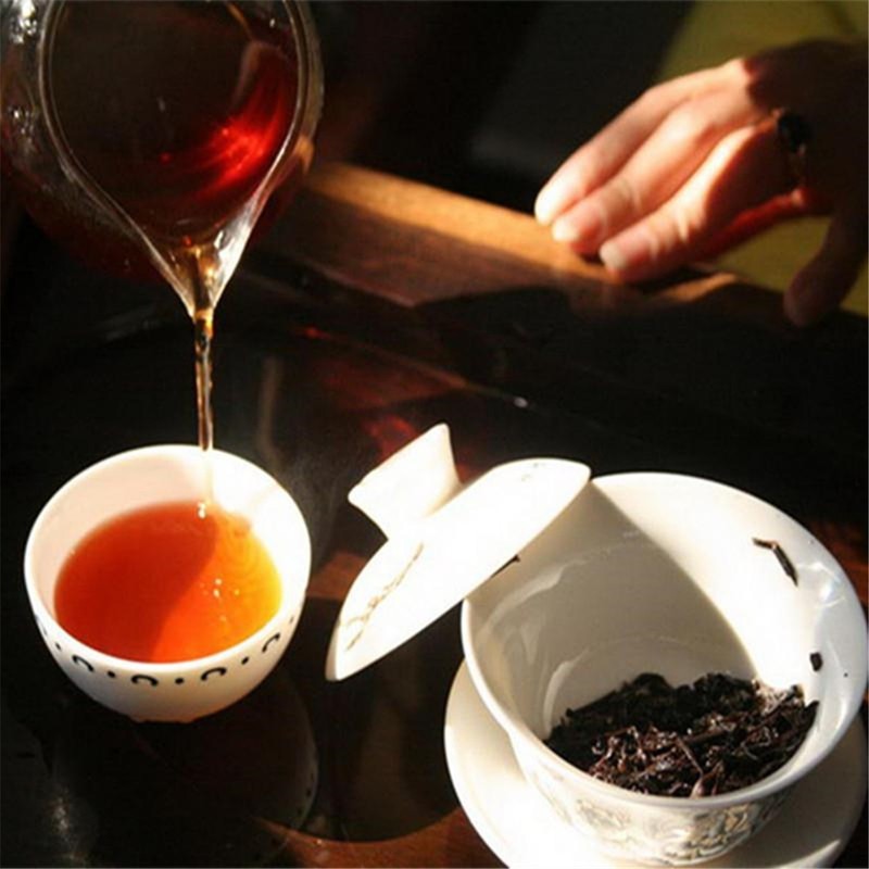 Natural Aged Pu-erh Tea 357g | Yunnan Ripe Pu erh Seven Cake | Herbal Energy Tea gallery