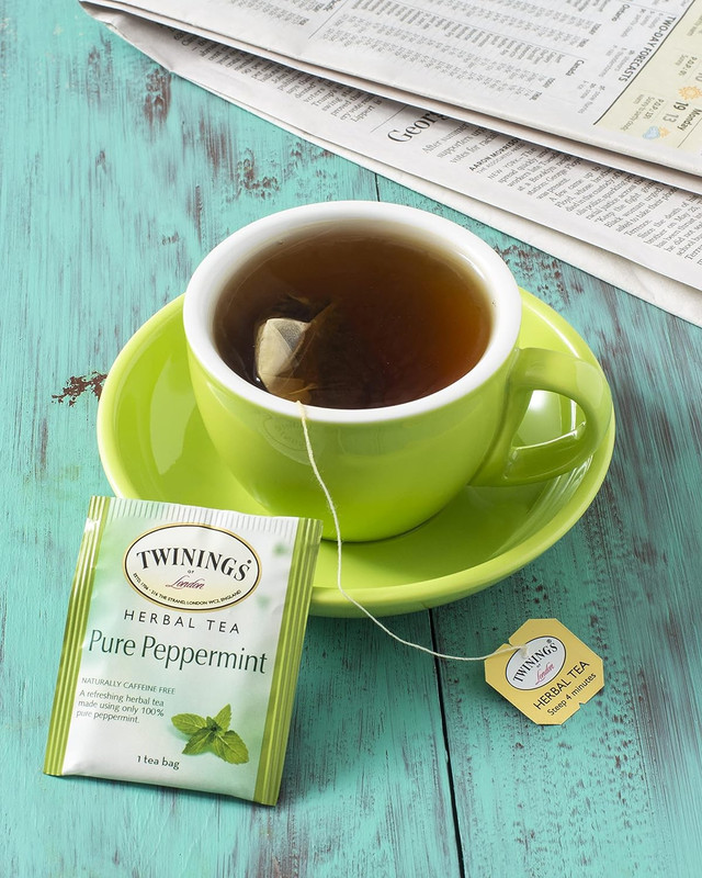 Pure Peppermint Individually Wrapped Tea Bags, 20 Count (Pack of 6), Fresh Minty gallery