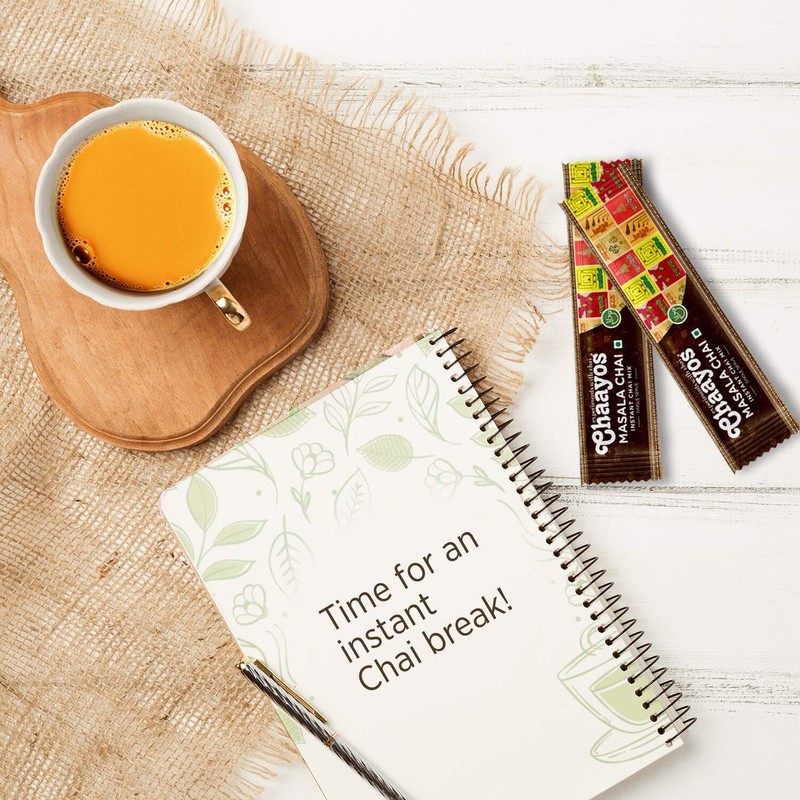 Chaayos Instant Tea Premix - Regular Sugar - Masala Flavour (15 Sachets) gallery
