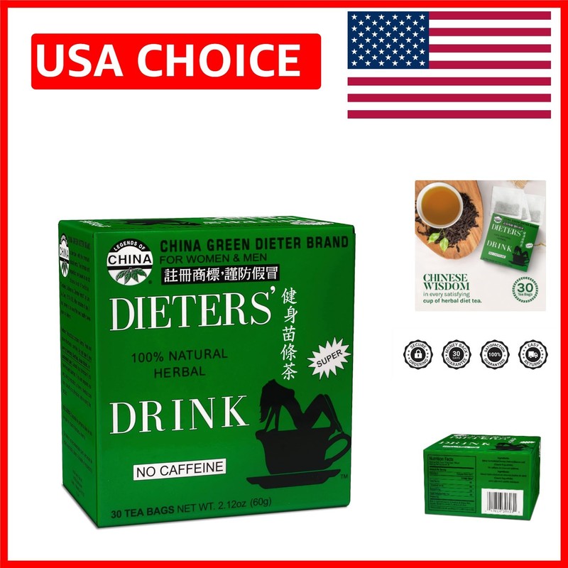 Weight Loss Support Tea – Caffeine-Free Herbal Blend, 30 Count Bags