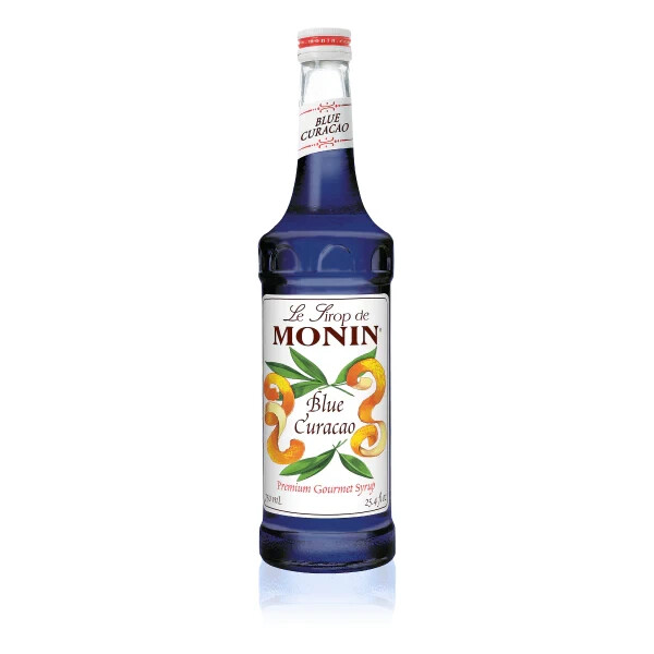 Monin Blue Curacao Syrup (750mL), H-Blue Curacao