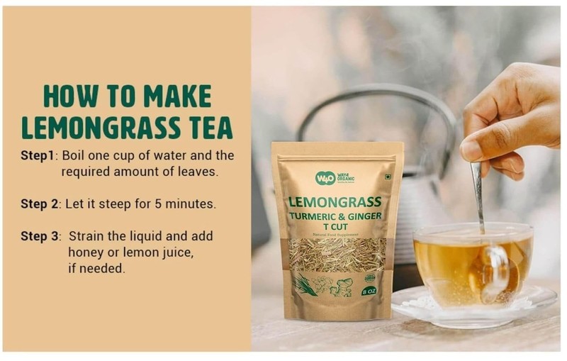 Lemongrass Herbal Tea: Turmeric & Ginger, Caffeine-Free (8-ounce)(2 Pack) gallery