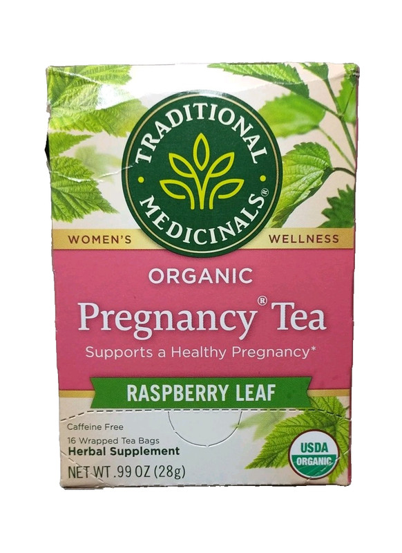 Traditional Medicinals Raspberry Leaf Tea 16 Ct Organic Pregnancy Herbal READ