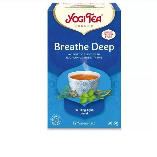 Breath Deep Tea, Refreshing, Relax, Feel, 17 sachets, Yogi Tea
