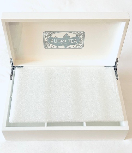 Kusmi Tea Presentation Box Chest + 24 Earl Grey & 24 Wellness Teas VERY RARE gallery