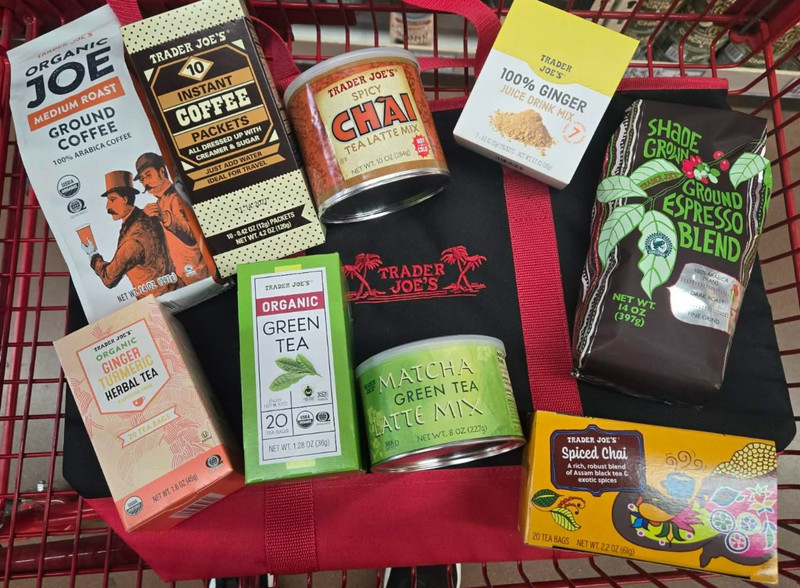 Trader Joe’s Coffee & Tea Gift Set ☕🍵 Deluxe Bundle + Tote | Matcha Chai Tea