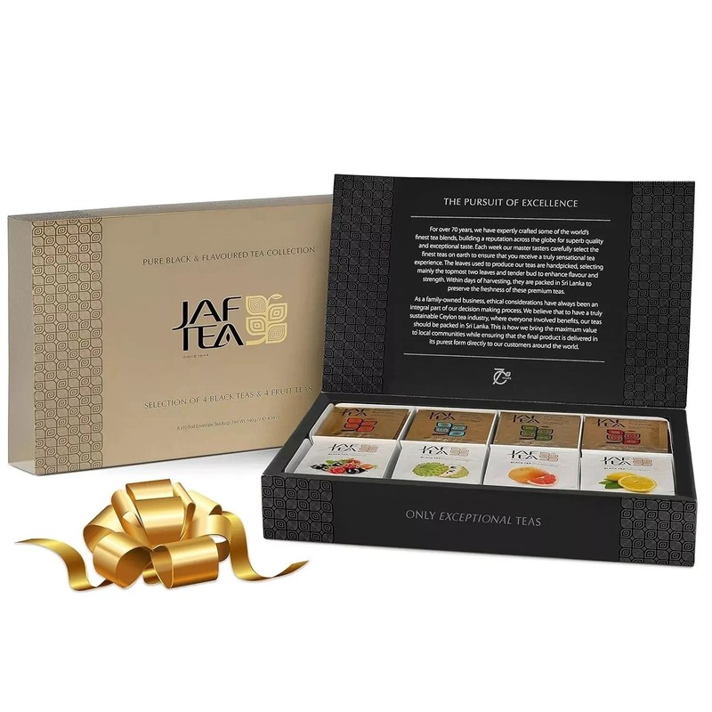 Jaf Tea – 8Tea Sampler/Gift Set 10 Bags of Each – 80 Tea Bags free shipping