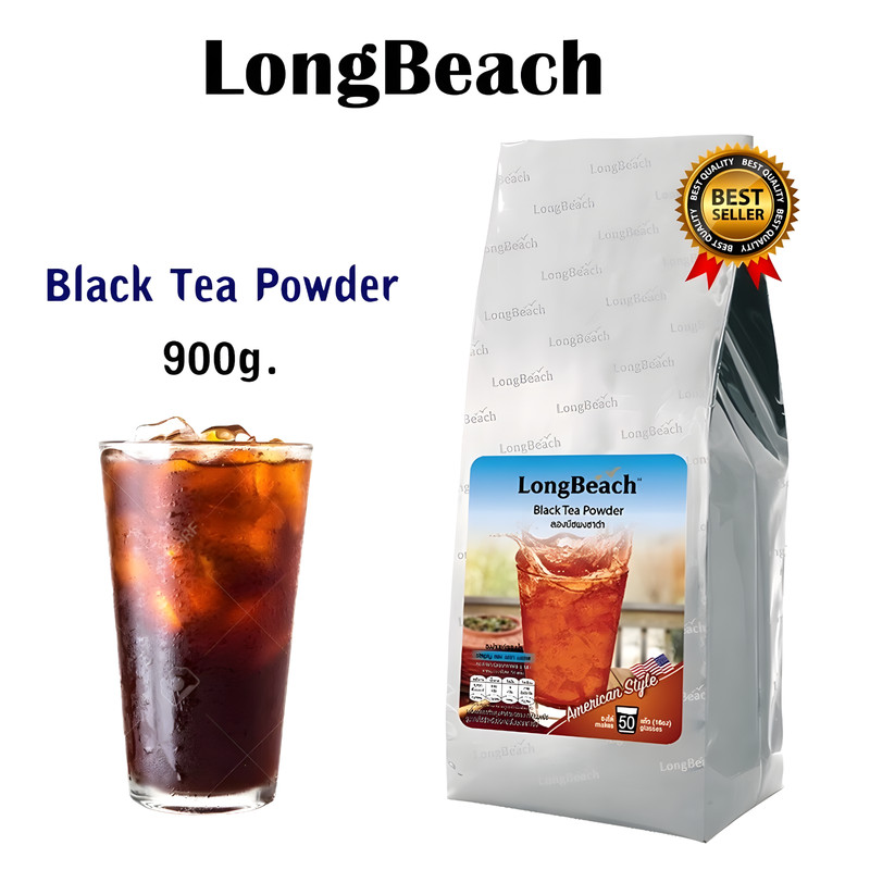 LongBeach American Black Tea Mix Instant Iced Beverage Powder 900g Real Flavor
