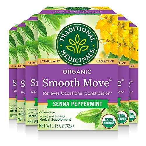 Organic Smooth Move Peppermint Tea - 96 Bags, Senna for Occasional Constipation gallery