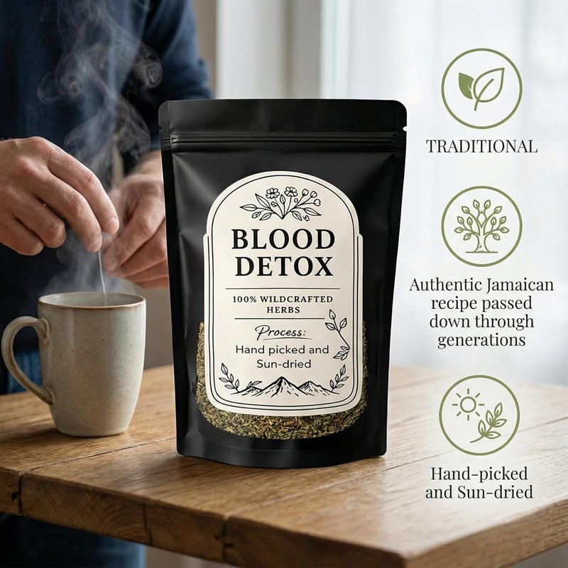 blood detox tea Jamalca, with Lotus Flower Flagweed, Cinnamon,Free Shipping gallery