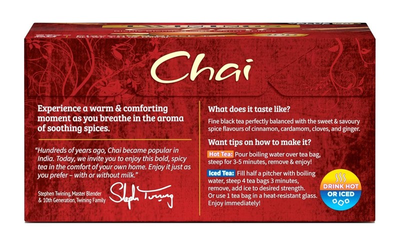 Twinings Chai Black Tea Bags, Sweet, Savory Spices, Caffeinated - 50 Count gallery