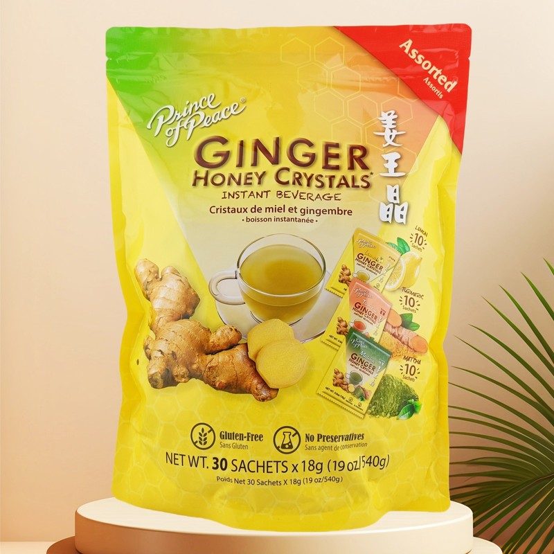 Multi-flavored Ginger Tea Instant Ginger Honey Crystals, Prince of Peace gallery