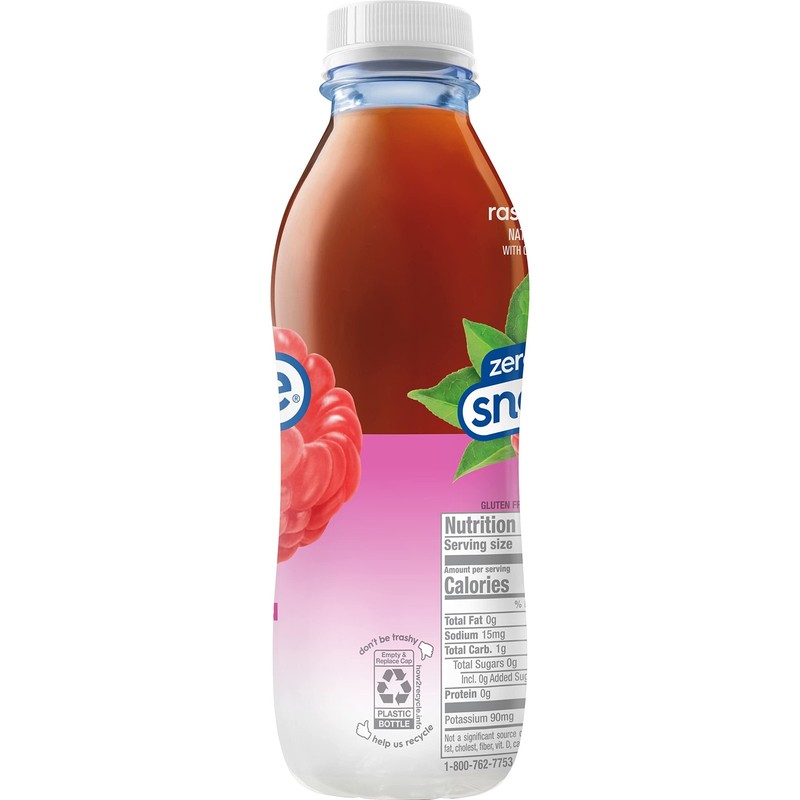Zero Sugar Raspberry Tea, 16 fl oz recycled plastic bottle, Pack of 12 gallery