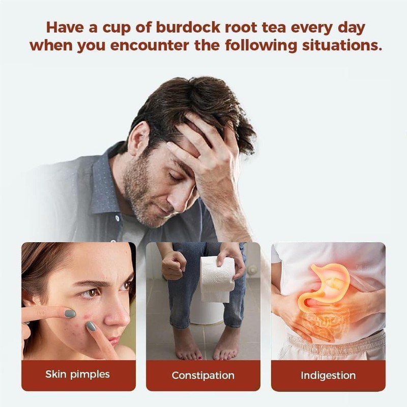 75 Count Premium Burdock Root Tea Bags 100% Natural, Supports Liver Health &... gallery