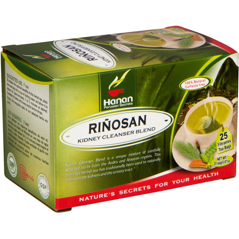 Riñosan Kidney Blend – Herbal Tea of Stone Breaker, Cat’s Claw, Horsetail & more