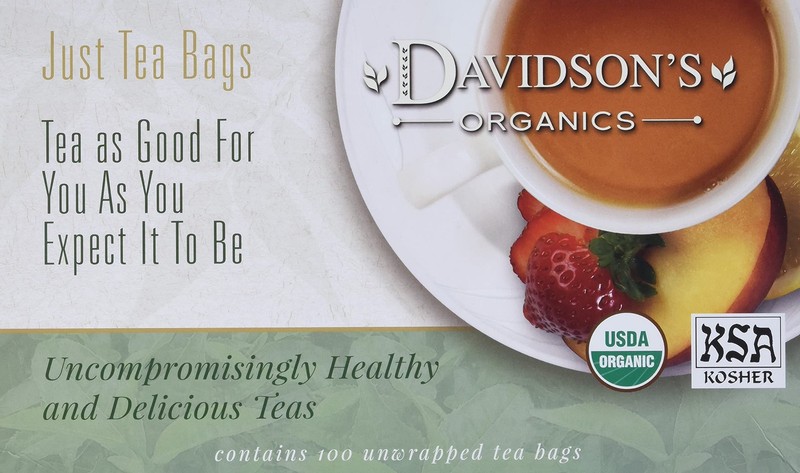 Davidson’s Organics, Decaffeinated Earl Grey, 100-count Unwrapped Tea Bags