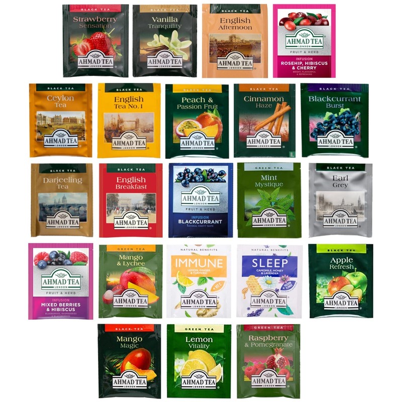 Variety Pack Tea Sampler - 88 Count, 22 Unique Flavors, Perfect Gift for Tea Lov gallery