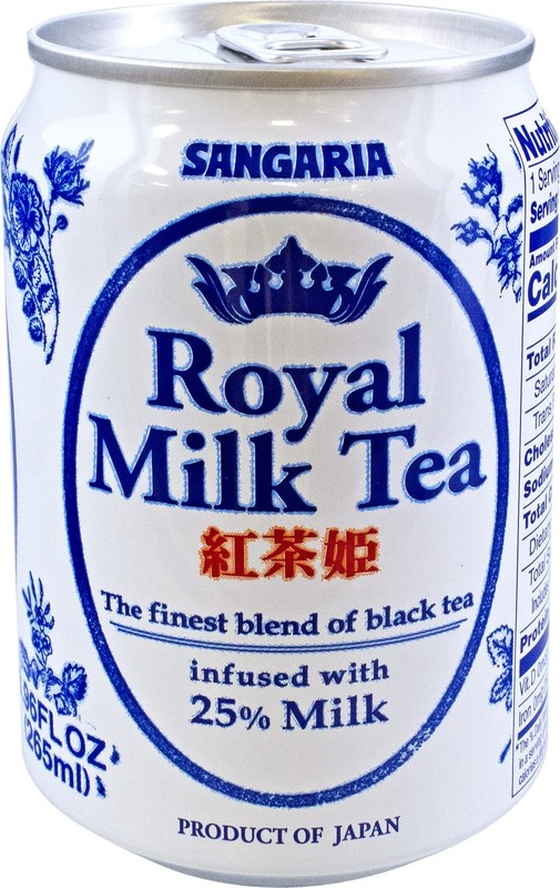 SANGARIA Royal Milk Tea 8.96oz Pack of 24 Japanese Beverage Drink