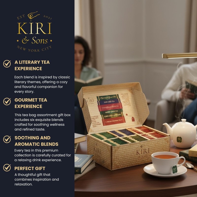 Book Lovers Tea Collection by , 90 Count Literary Tea Bags Gift | Book Club L... gallery