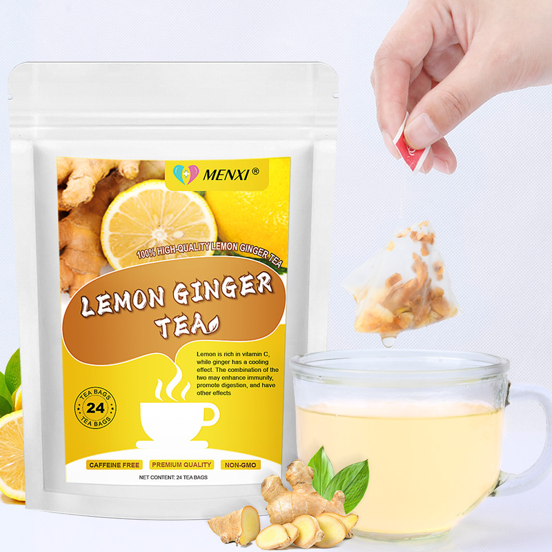 Lemon Ginger Turmeric Lemon Ginger Herbal Tea Bags | Premium Loose leaf