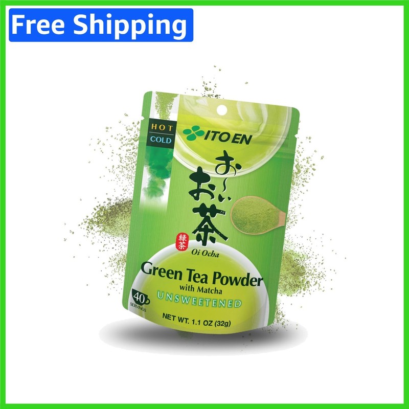 Oi Ocha Green Tea Powder & Matcha, Unsweetened 1.1 oz – Wellness in Every Cup
