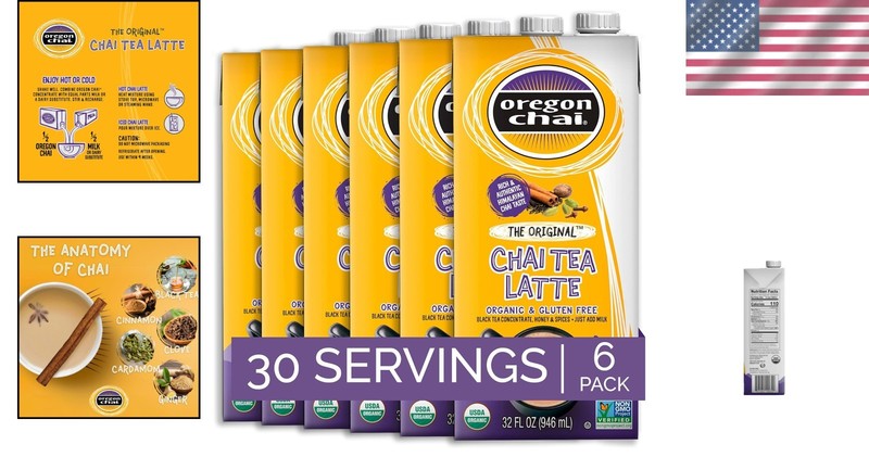 Delicious Chai Tea Concentrate - Pack of 6, 192 Fl Oz gallery
