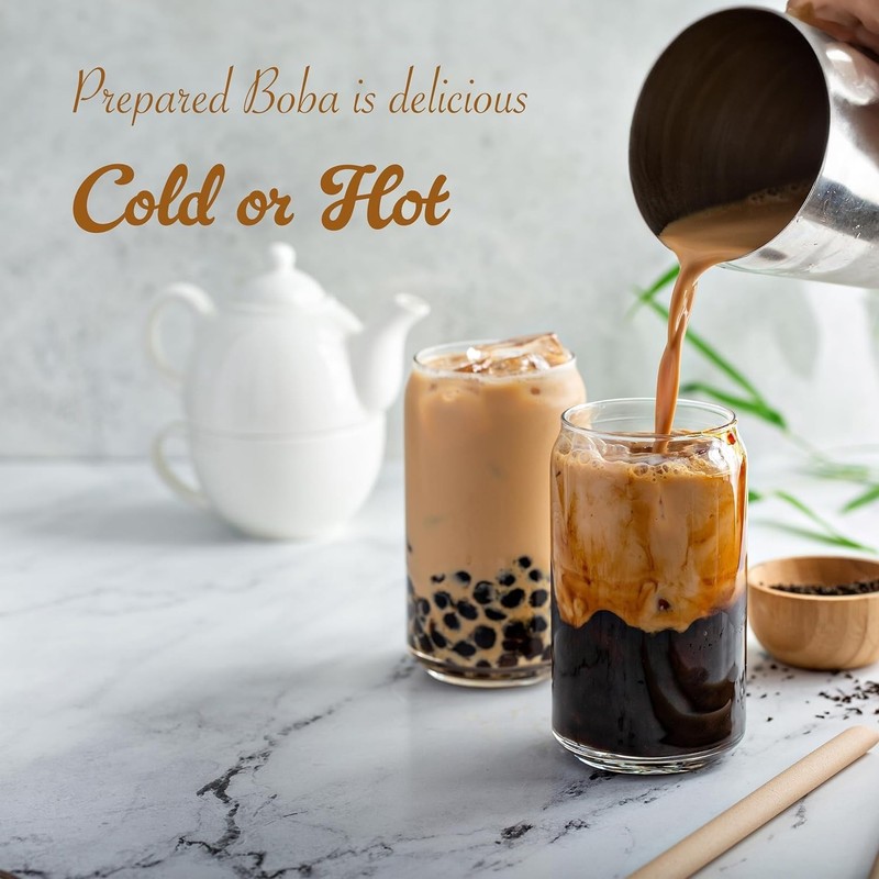 Quick Cook Black Tapioca Pearls for Bubble Tea, Microwave Ready in 3 Minutes gallery