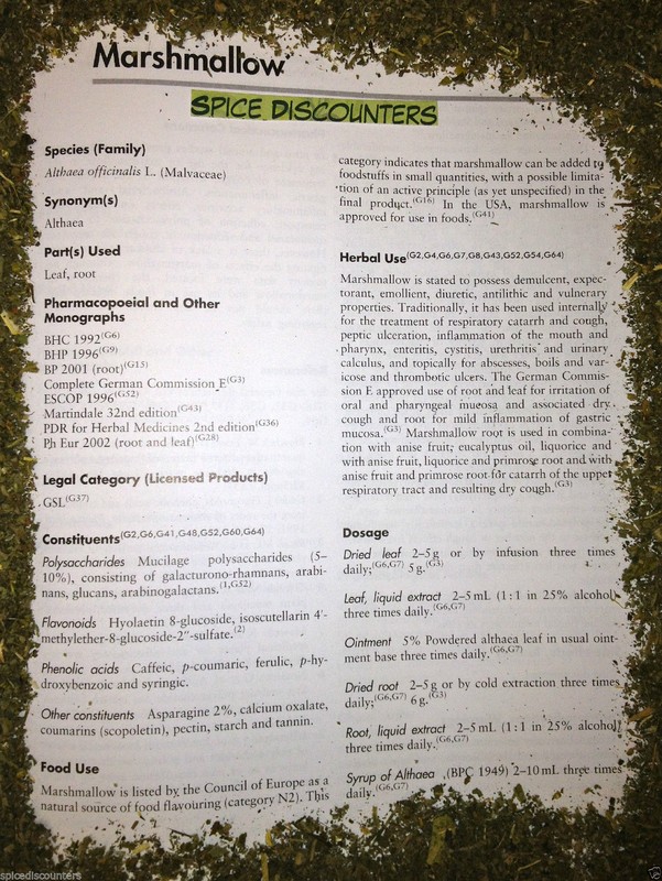 botanical marshmallow herb leaf ORGANIC medicinal cut high quality 1 lb Pound gallery