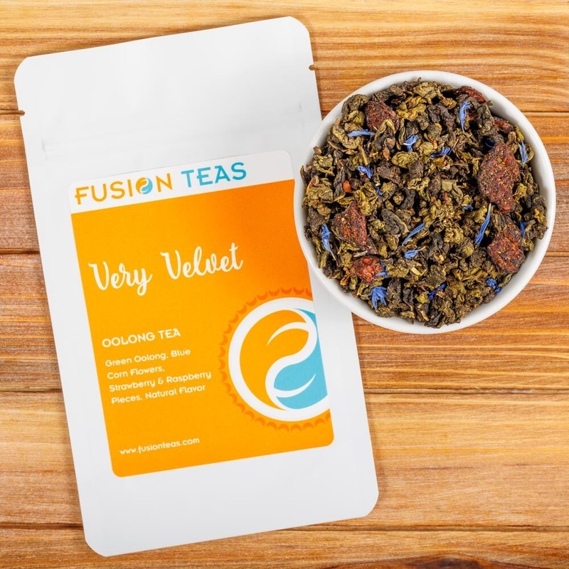 Very Velvet Oolong Tea (Raspberry/Strawberry) – Loose Leaf Blend – Fusion Teas