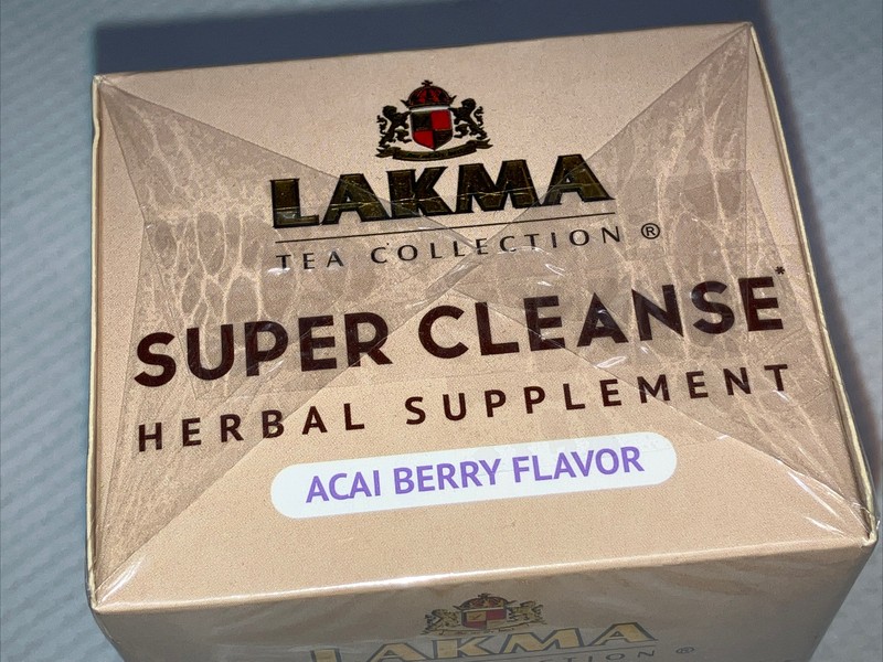 Lakma Tea Collection Super Cleanse Tea With Açaí Berry 25 Tea Bags Exp 04/25 BN gallery