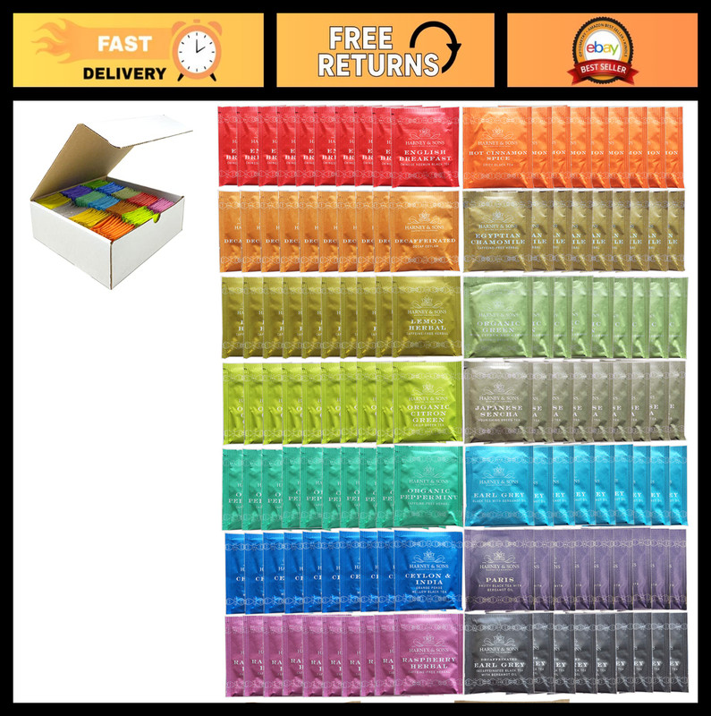 Assorted Tea Bag Sampler 140 Count – Perfect for Breakrooms, Offices & Food Serv