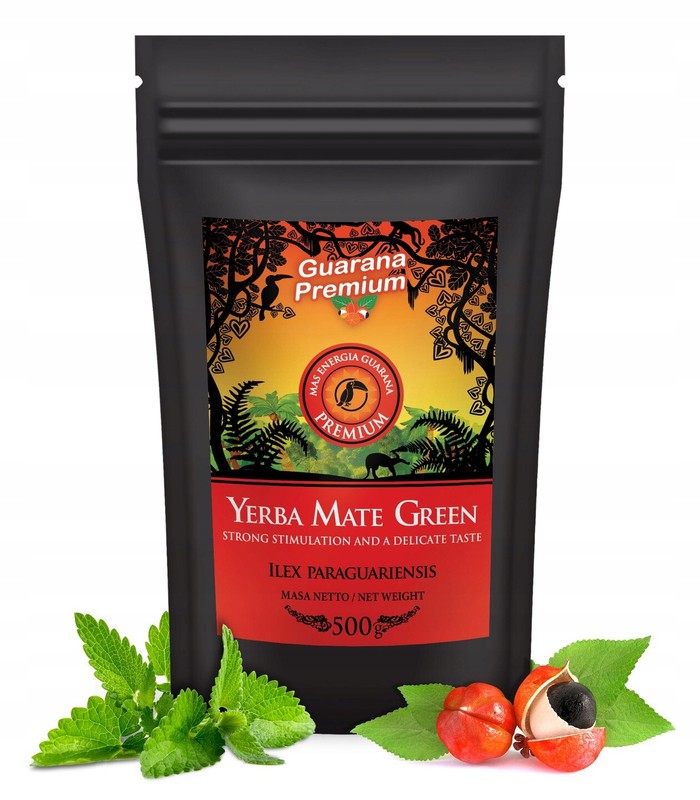 Yerba Mate Tea / Mate Green / Guarana Premium / 500g