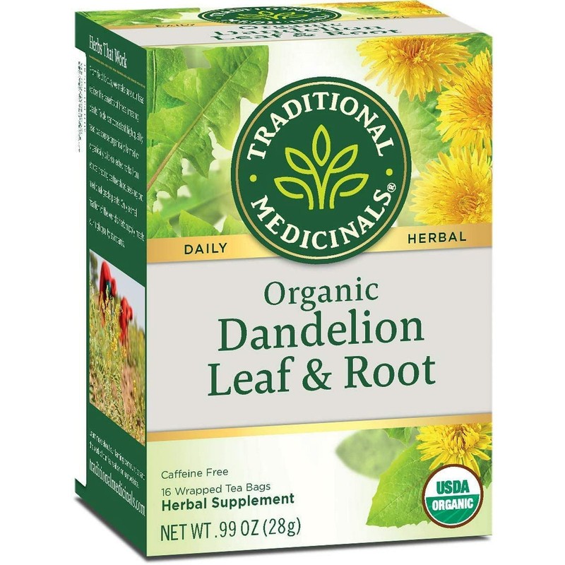 Traditional Medicinals Herbal Tea Organic Dandelion Leaf and Root 16ct