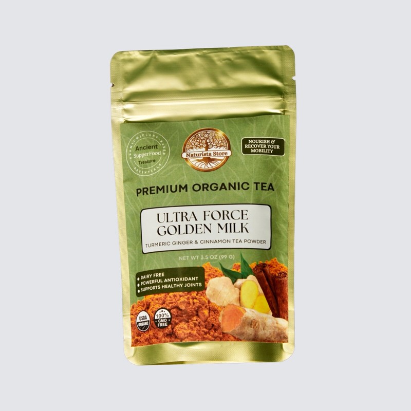 Organic Golden Milk Turmeric Ginger Cinnamon Tea Power 3.5oz