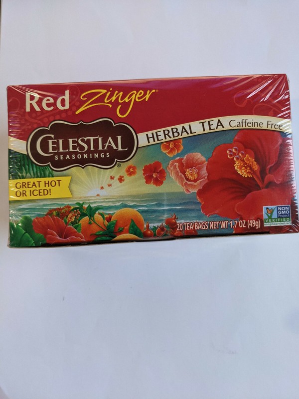 2 PACK Celestial Seasonings Herbal Tea, Red Zinger, 20 Count