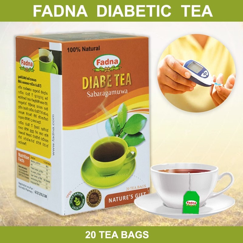 Fadna Herbal Diabe Tea Sugar Control Disorders Anti-oxidize Diabetic 20 Tea Bags