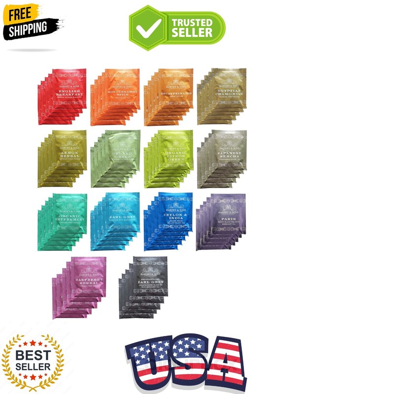 Assorted Tea Bag Sampler 70 Count Bundle Great for Birthday, Hostess and Co-w…
