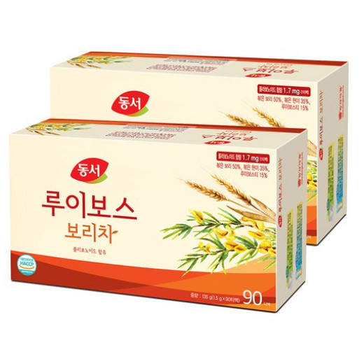 Korean Traditional Rooibos Barley Tea Healty Dongsu 90 tea x2 Bags 0kcal