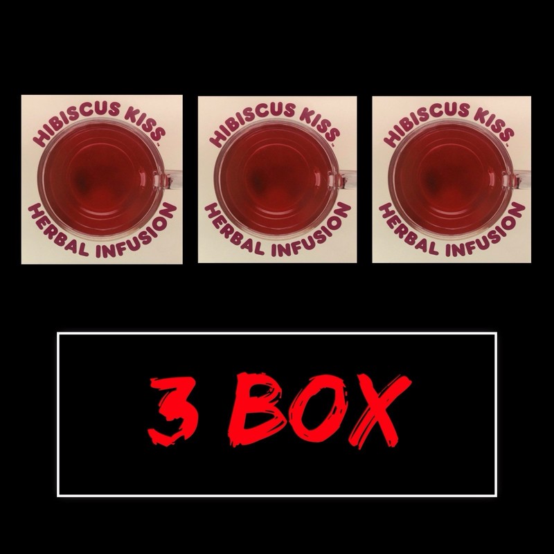 Dunkin’ Hibiscus Kiss Tea 3 Box Total 45 tea bags Herbal Infusion Caffeine Free