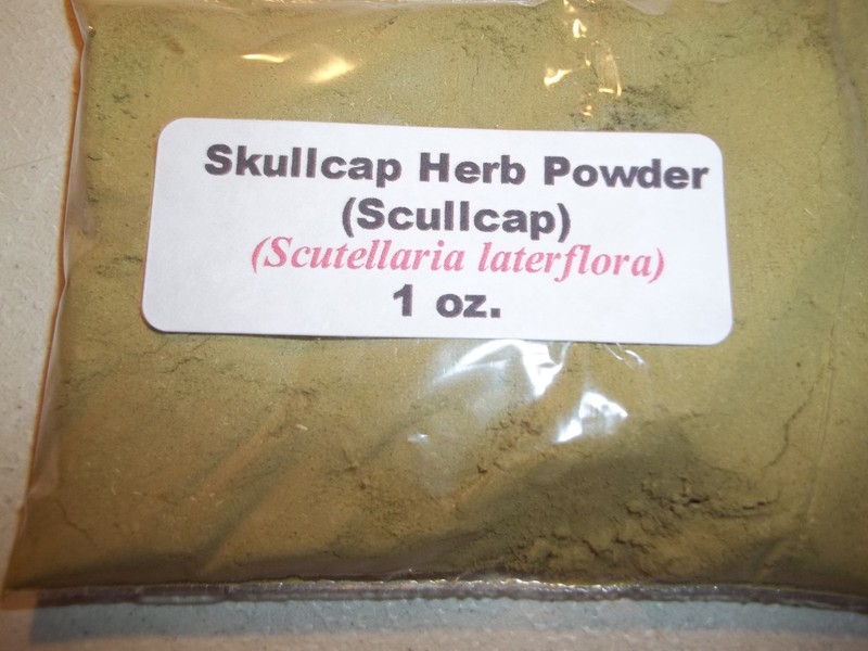 1 oz. Skullcap Herb Powder (Scutellaria Lateriflora) Scullcap