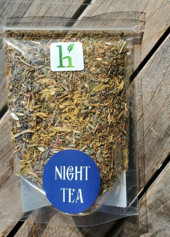 NIGHT Calming, Stress-Relieving Herbal Loose Leaf Tea Blend 1 oz