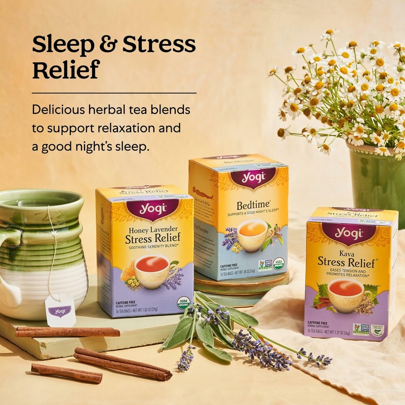 Yogi Tea - Relaxed Mind 6 Pack - Supports Tranquility - Calming Tea with Gotu gallery