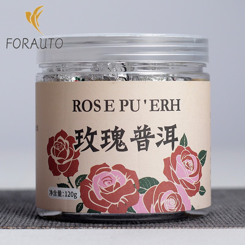 120g Authentic Yunnan Rose Pu’er Tea Flower Honey Fragrance Canned Long Zhu