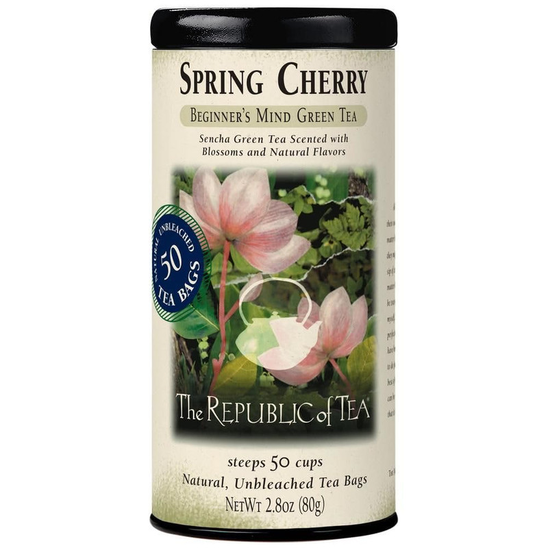 - Spring Cherry Green Tea, 50 Tea Bags, Sencha Green Tea gallery
